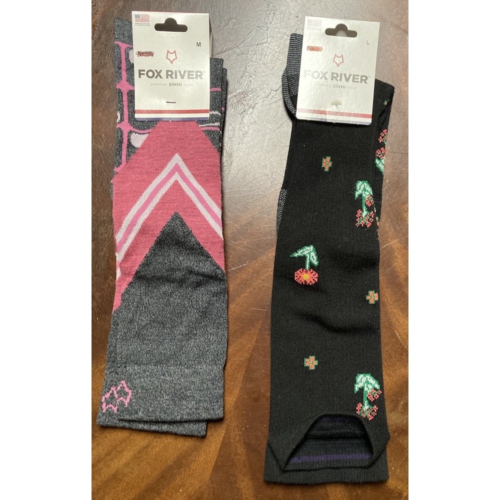 Fox River Long Crew PlusSocks 2 Pair Not Quite Perfect One Size M And One Pair L